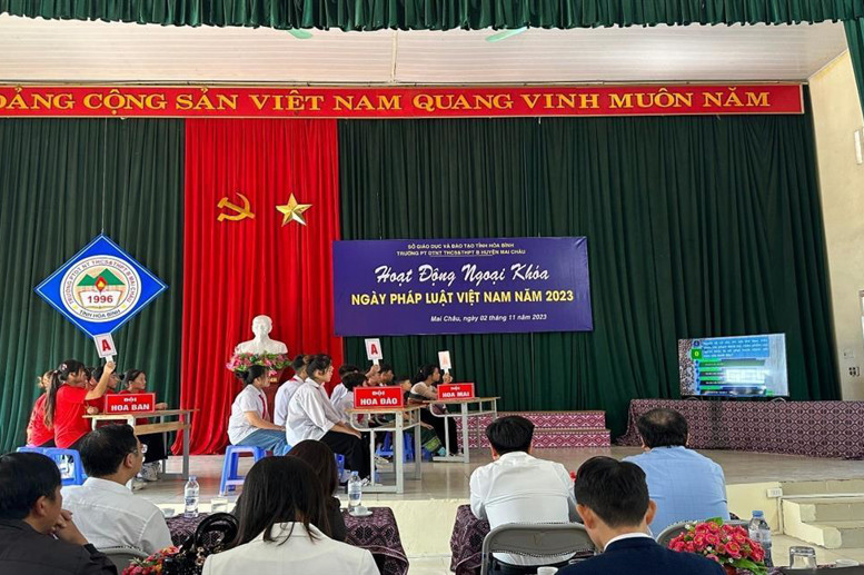 Phần thi tìm hiểu kiến thức về pháp luật