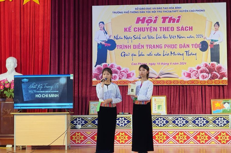 Phần thi Kể chuyện của các em học sinh lớp 9 với tác phẩm “Nhật ký trong tù của Chủ tịch Hồ Chí Minh”